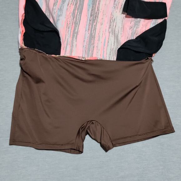 Jamie Sadock Golf Skirt Skort Womens Size 12 Striped Colorful Activewear Stretch - Picture 7 of 13